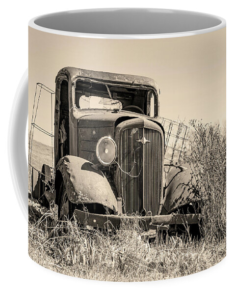 Vintage Truck Coffee Mug featuring the photograph Yesterday by Holly Ross