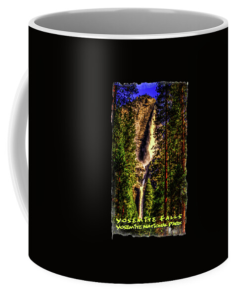 California Coffee Mug featuring the photograph Yosemite Falls Framed by Ponderosa Pines by Roger Passman