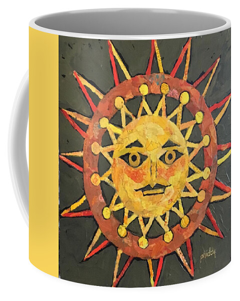 Sunshine Coffee Mug featuring the painting You are My Sunshine by Phiddy Webb
