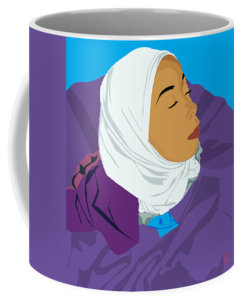  Coffee Mug featuring the digital art Young Maryam by Scheme Of Things Graphics