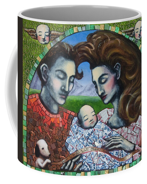 Baby Coffee Mug featuring the painting Your World Will Open Endlessly by Pauline Lim