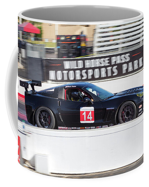 Chevrolet Coffee Mug featuring the photograph Z06 Corvette racing 3 by Darrell Foster