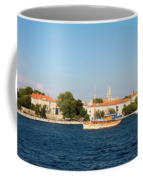 Waterside Scenes Coffee Mug featuring the photograph Zadar Waterfront by Sally Weigand