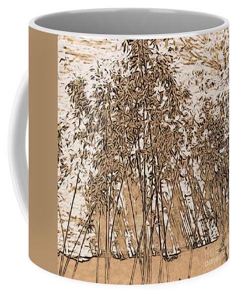 Brown Coffee Mug featuring the photograph Zen Bamboo Garden by Onedayoneimage Photography