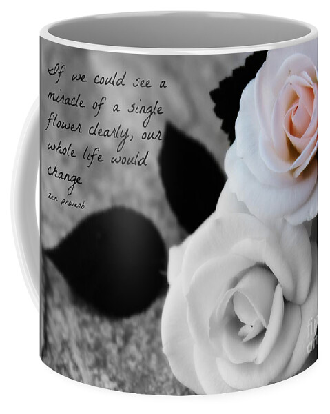 Zen Proverb Coffee Mug featuring the photograph Zen Proverb 5 by Clare Bevan