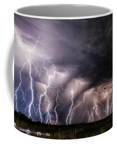 Lightning Coffee Mug featuring the photograph Zeus's Revenge by Marcus Hustedde