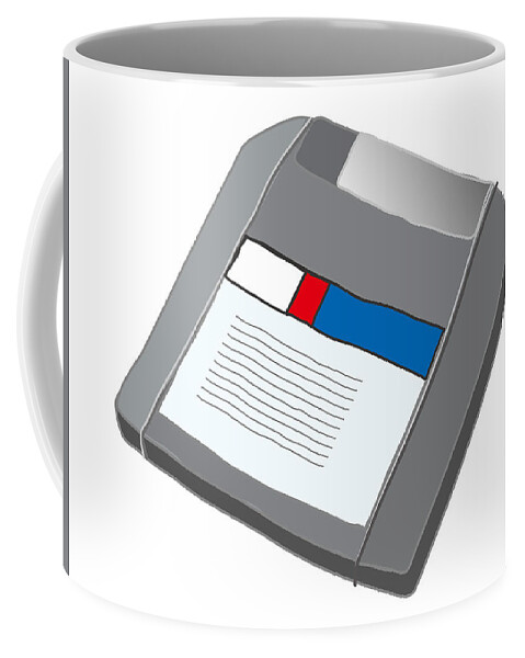  Coffee Mug featuring the digital art Zip Disk by Moto-hal