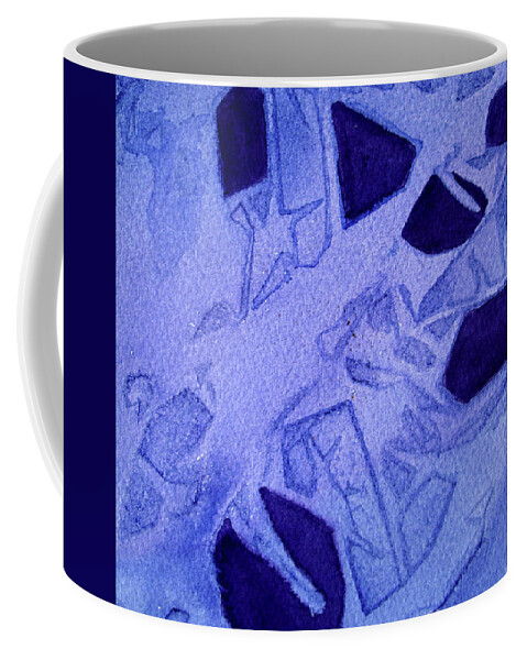 Paintings Coffee Mug featuring the painting 09 Purple Abstract 2 by Kathy Braud