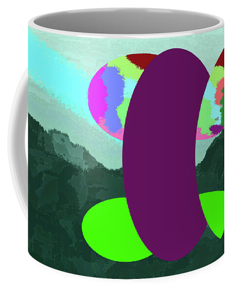 Walter Paul Bebirian: The Bebirian Art Collection Coffee Mug featuring the digital art 1-29-2012eabcdefghijklmno by Walter Paul Bebirian