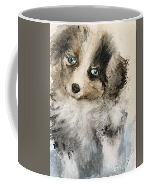 #66 2019 Coffee Mug featuring the painting #66 2019 by Han in Huang wong