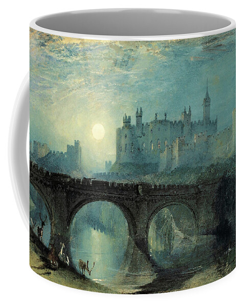 Joseph Mallord William Turner Coffee Mug featuring the painting Alnwick Castle #3 by Joseph Mallord William Turner