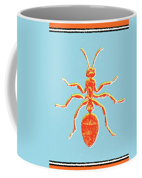 Animal Coffee Mug featuring the drawing Ant #1 by CSA Images