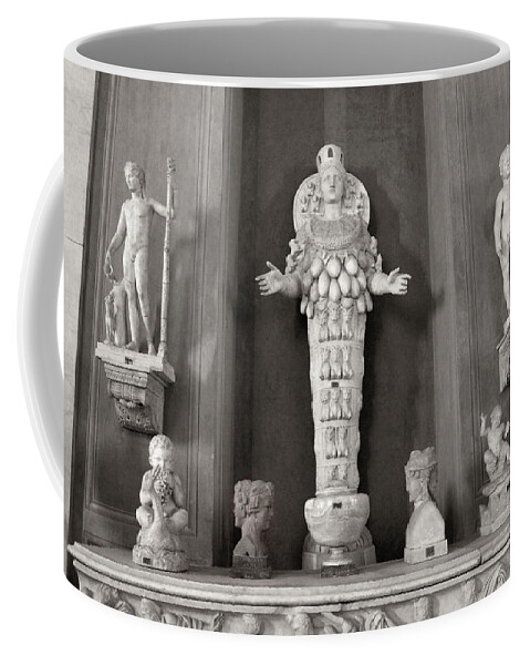 Sculpture Coffee Mug featuring the photograph Artemis of Ephesus in the Vatican Museum #2 by Angela Rath