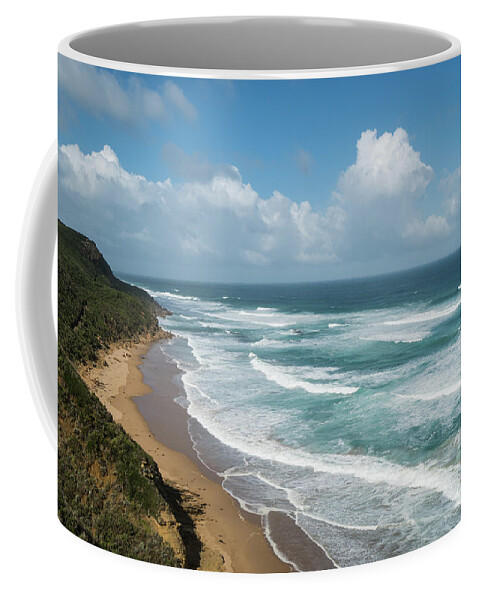 Apollo Bay Coffee Mug featuring the photograph Australia coastline #1 by Didier Marti