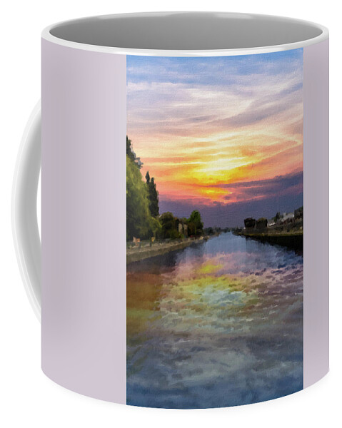 Water Coffee Mug featuring the photograph Ballard Locks at Sunrise #1 by Darryl Brooks