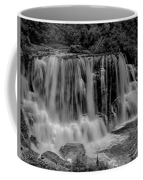 Waterfalls Coffee Mug featuring the photograph Blackwater Falls Mono 1309 #1 by Donald Brown