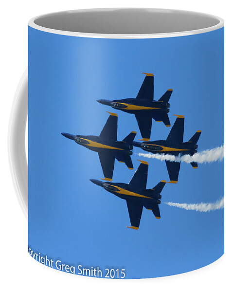 Blue Angels Nas Oceana Coffee Mug featuring the photograph Blue Angels NAS Oceana #1 by Greg Smith