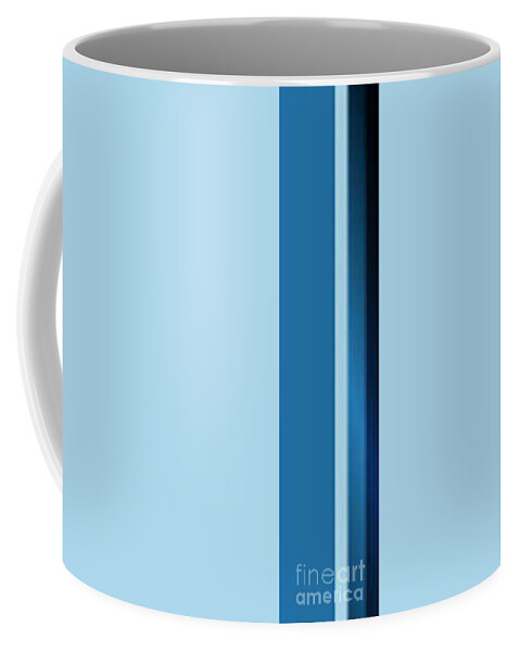 Oil Coffee Mug featuring the painting Blue Plank by Matteo TOTARO