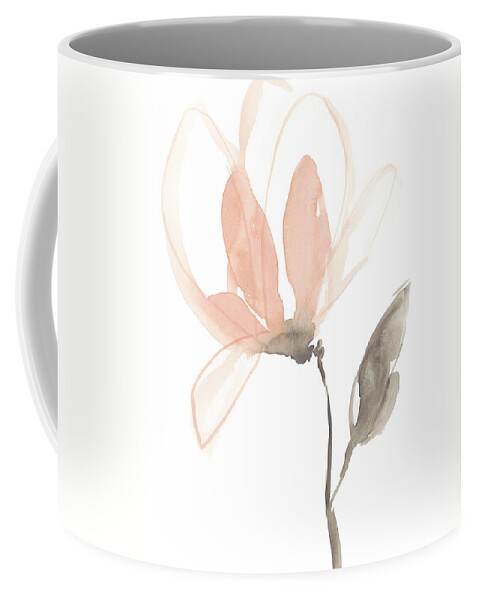Botanical Coffee Mug featuring the painting Blush Petals I by Jennifer Goldberger