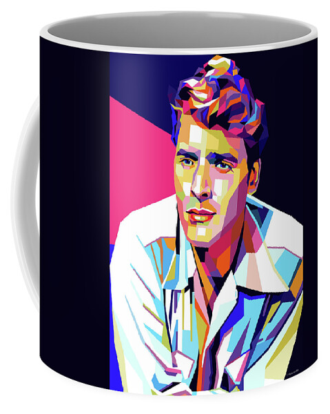 Burt Coffee Mug featuring the digital art Burt Lancaster by Stars on Art