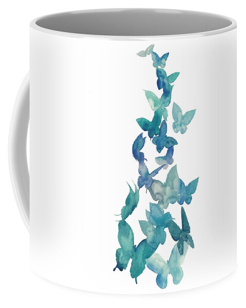 Animals Coffee Mug featuring the painting Butterfly Falls II by Grace Popp
