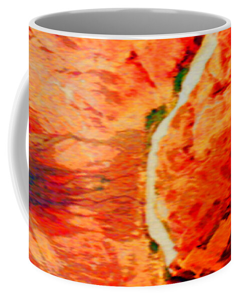 Canyon Coffee Mug featuring the digital art Wide Canyon by Gabby Tary