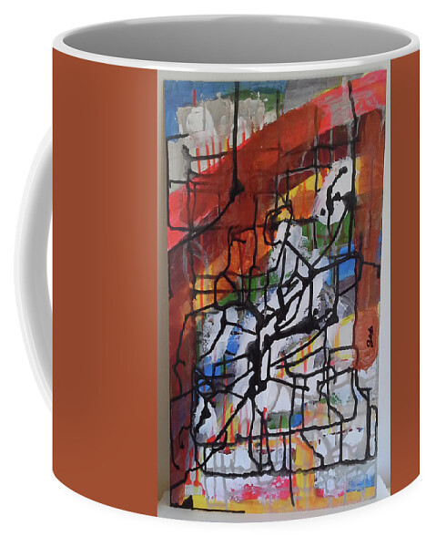  Coffee Mug featuring the painting Caos 08 #1 by Giuseppe Monti