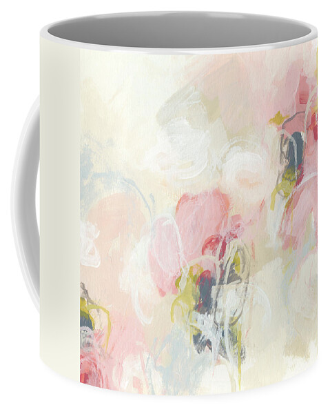 Abstract Coffee Mug featuring the painting Cherry Blossom II by June Erica Vess