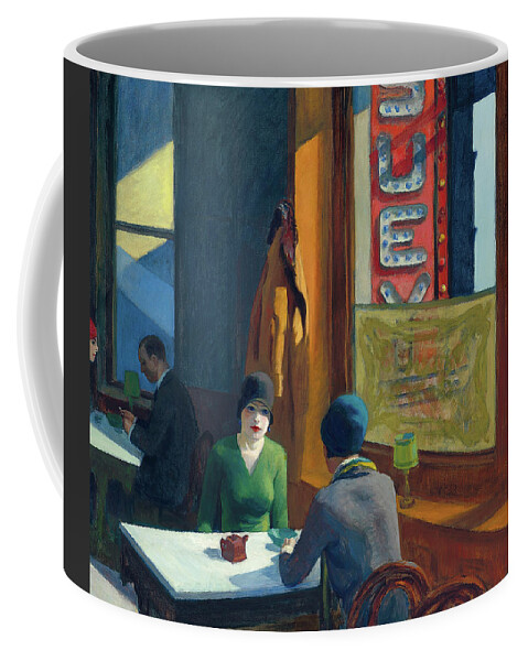 Edward Hopper Coffee Mug featuring the painting Chop Suey #1 by Edward Hopper