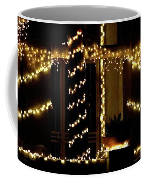 Christmas Coffee Mug featuring the photograph Christmas Lights 2 12753 #1 by Jerry Sodorff