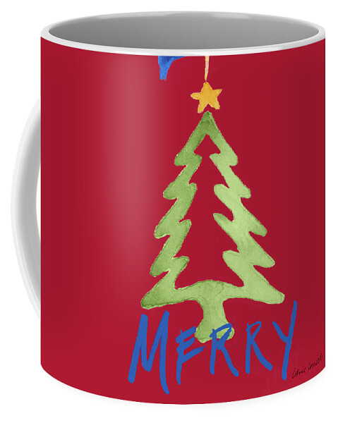 Christmas Coffee Mug featuring the painting Christmas Ornaments II by Lanie Loreth