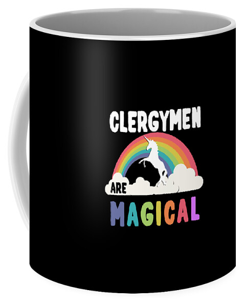 Unicorn Coffee Mug featuring the digital art Clergymen Are Magical #1 by Flippin Sweet Gear
