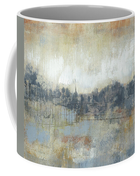 Landscapes Coffee Mug featuring the painting Cool Grey Horizon I by Jennifer Goldberger