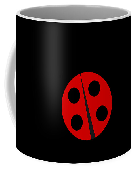 Cute Coffee Mug featuring the digital art Cute Ladybug #1 by Flippin Sweet Gear