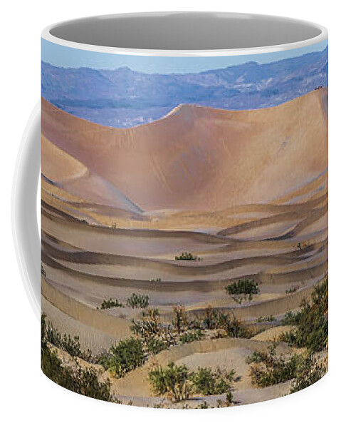 Sky Coffee Mug featuring the photograph Death Valley National Park Sand Dunes At Sunset #1 by Alex Grichenko