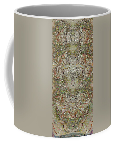 Pen And Pencil Drawing Coffee Mug featuring the painting Desert Wall #1 by Jeremy Robinson