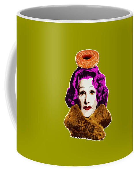 Fanny Coffee Mug featuring the mixed media Doughnuts Like Fannys by Big Fat Arts