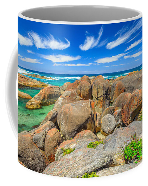 Western Australia Coffee Mug featuring the photograph Elephant Rocks Walk #1 by Benny Marty