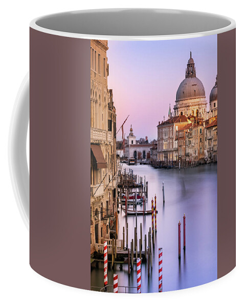 Basilica Coffee Mug featuring the photograph Evening light in Venice by Sue Leonard