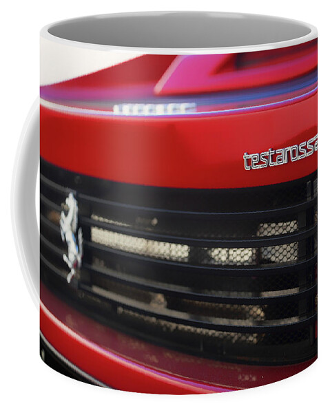 Ferrari Coffee Mug featuring the photograph #Ferrari #Testarossa #Print #1 by ItzKirb Photography