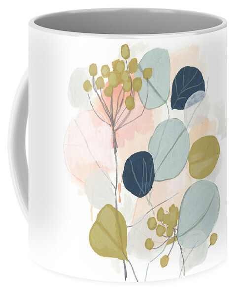 Botanical & Floral+flowers+other Coffee Mug featuring the painting Floral Mazurka I #1 by June Erica Vess
