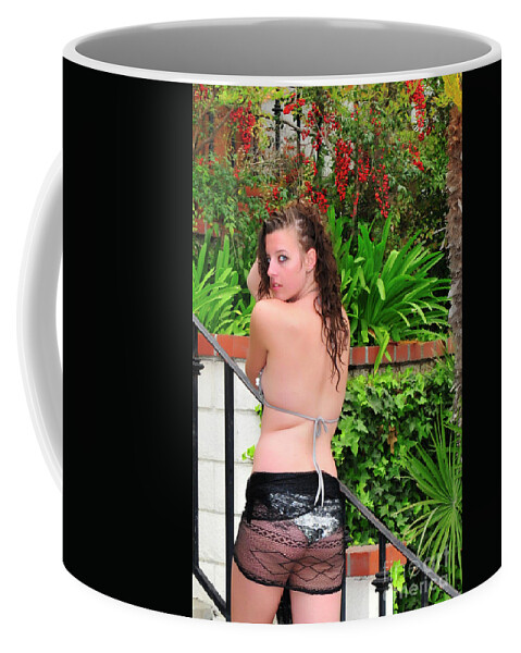Girl Coffee Mug featuring the photograph Follow Me #1 by Robert WK Clark