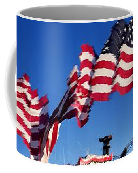 Uther Coffee Mug featuring the photograph Forever Shall She Wave #2 by Uther Pendraggin