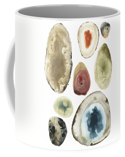 Abstract Coffee Mug featuring the painting Geode Collection I #1 by June Erica Vess