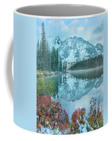 00575334 Coffee Mug featuring the photograph Grand Tetons From String Lake, Grand Teton National Park, Wyoming #1 by Tim Fitzharris