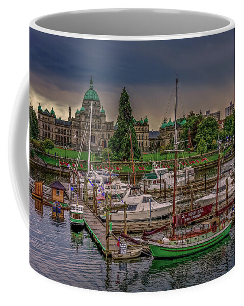 Harbor Coffee Mug featuring the photograph Harbor and Parliament Building #1 by Darryl Brooks
