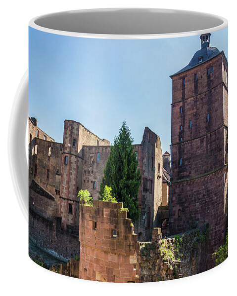 Europe Coffee Mug featuring the photograph Heidelberg Castle #1 by Donald Pash