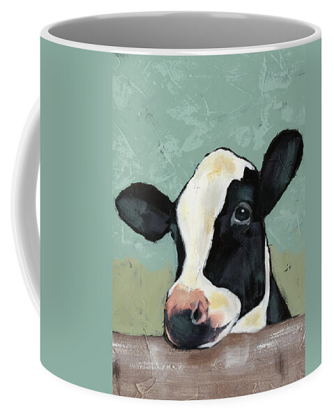 Animals Coffee Mug featuring the painting Holstein Cow II by Jade Reynolds