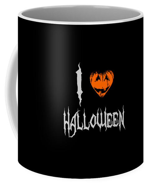 Cool Coffee Mug featuring the digital art I Love Halloween #1 by Flippin Sweet Gear