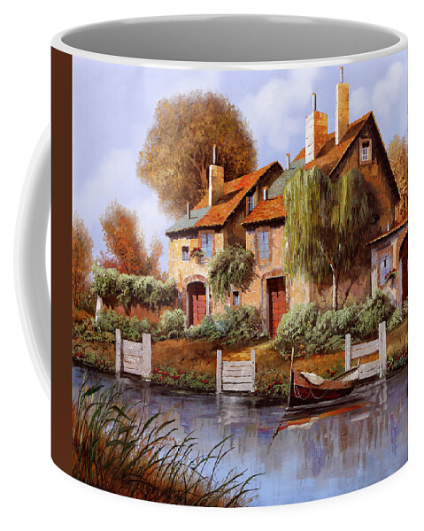 Salice Coffee Mug featuring the painting Il Salice by Guido Borelli